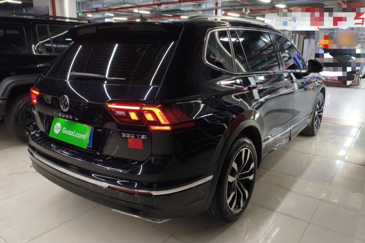 Used Volkswagen Tiguan L 2021 330TSI Automatic Two-Wheel Drive R-Line Enhanced Edition Rear Right 45 Deg