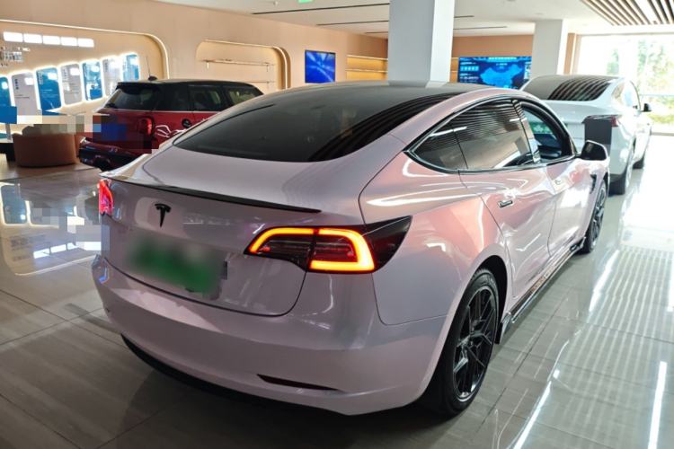 Used Tesla Model 3 2019 Standard Range Rear-Drive Upgraded Version Rear Right 45 Deg