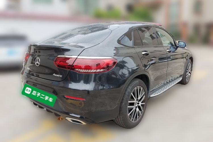 Used Mercedes-Benz GLC Coupe 2021 GLC 300 4MATIC Coupe SUV Rear Right 45 Deg