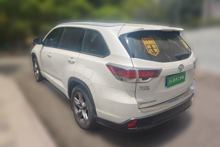 Used Toyota Highlander 2015 2.0T Four-Wheel Drive Luxury Edition 7-Seater Rear Left 45 Deg