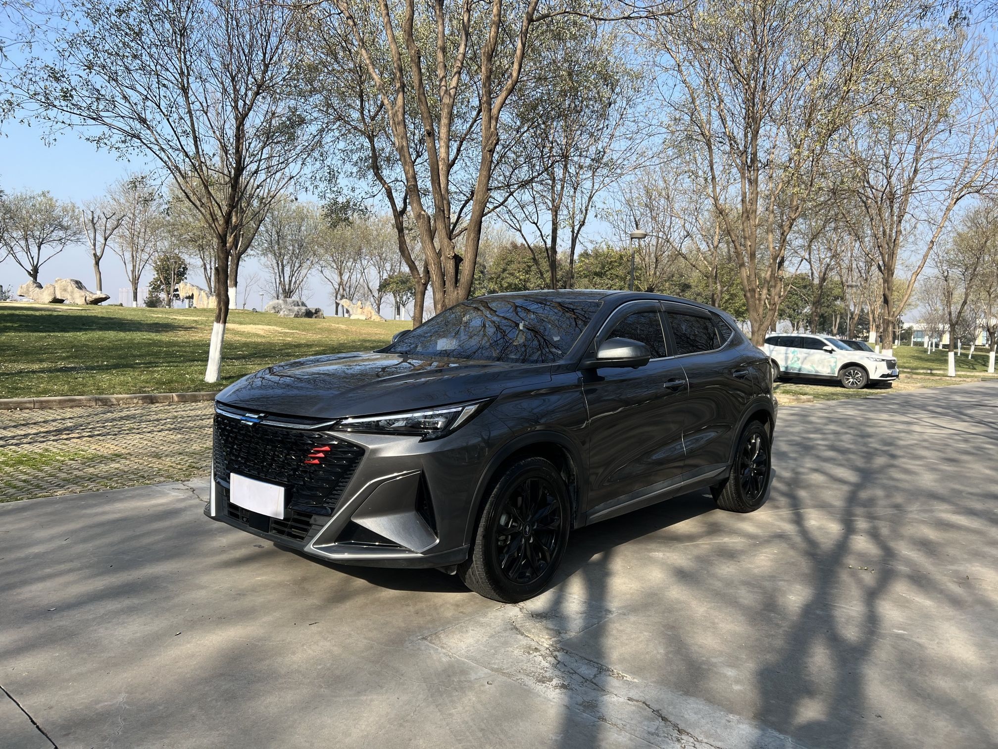 Под передней частью автомобиля