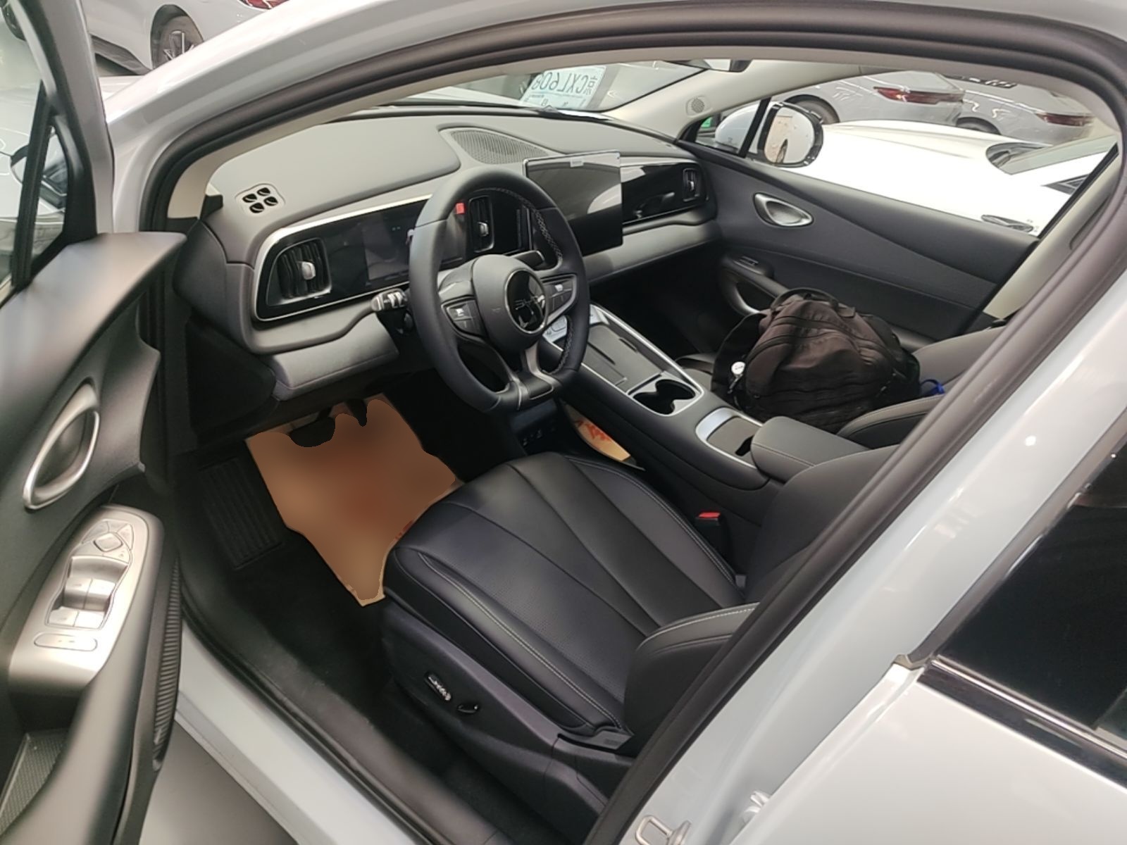 Vordere Reihe im Auto