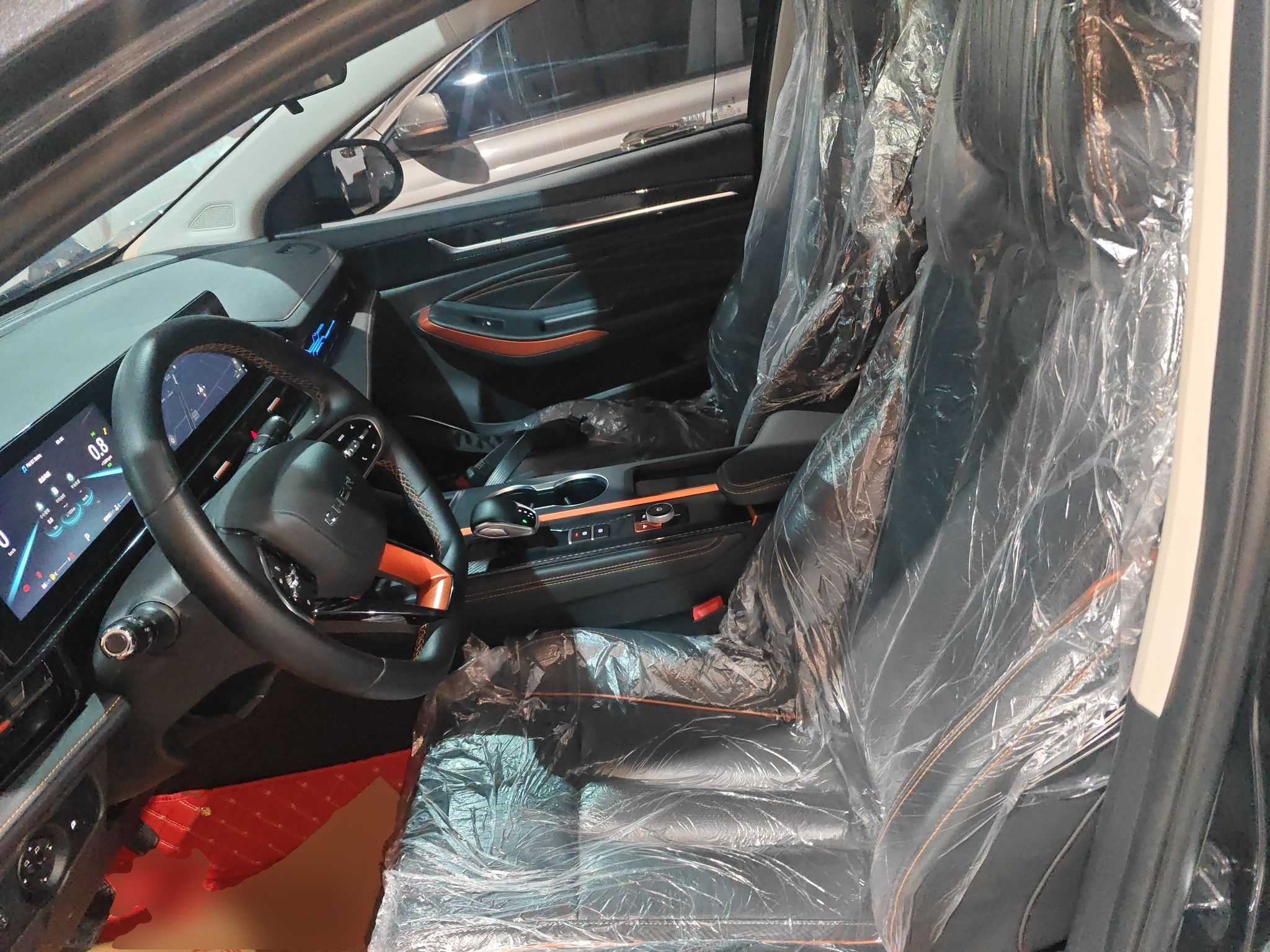 Переднее сиденье в автомобиле