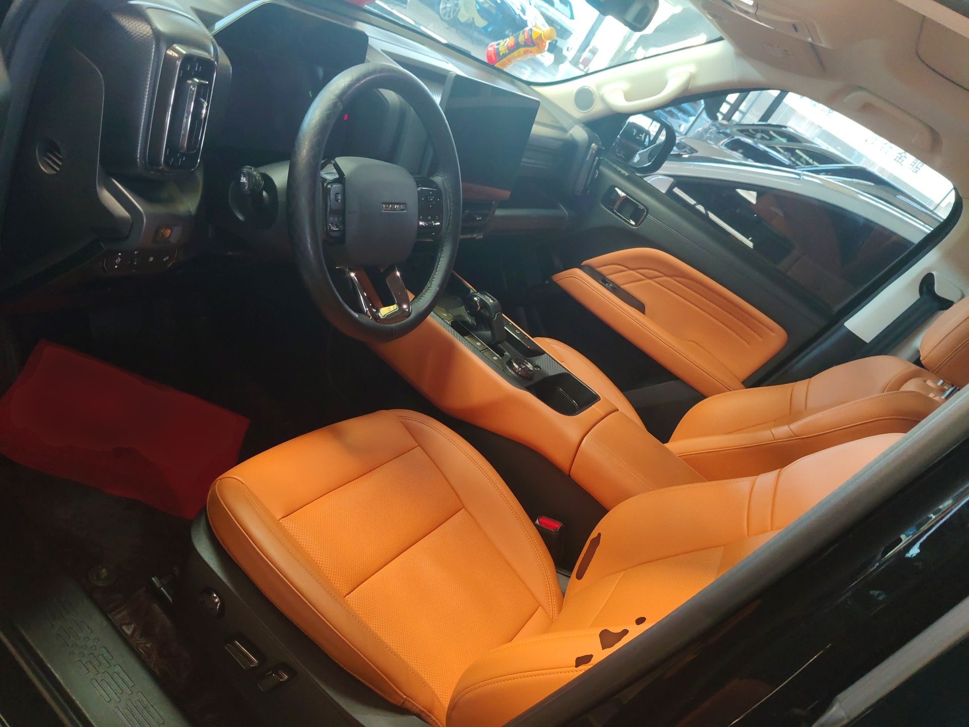 Переднее сиденье в автомобиле