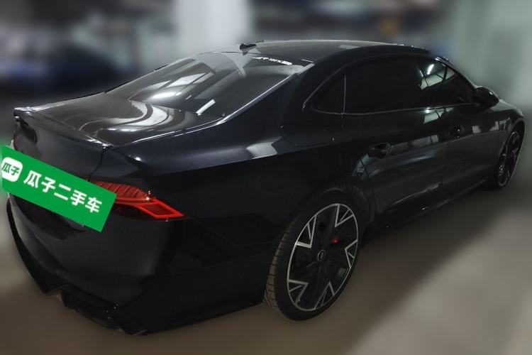 Used Audi A7L 2024 45 TFSI quattro S-line Black Warrior Edition Rear Right 45 Deg