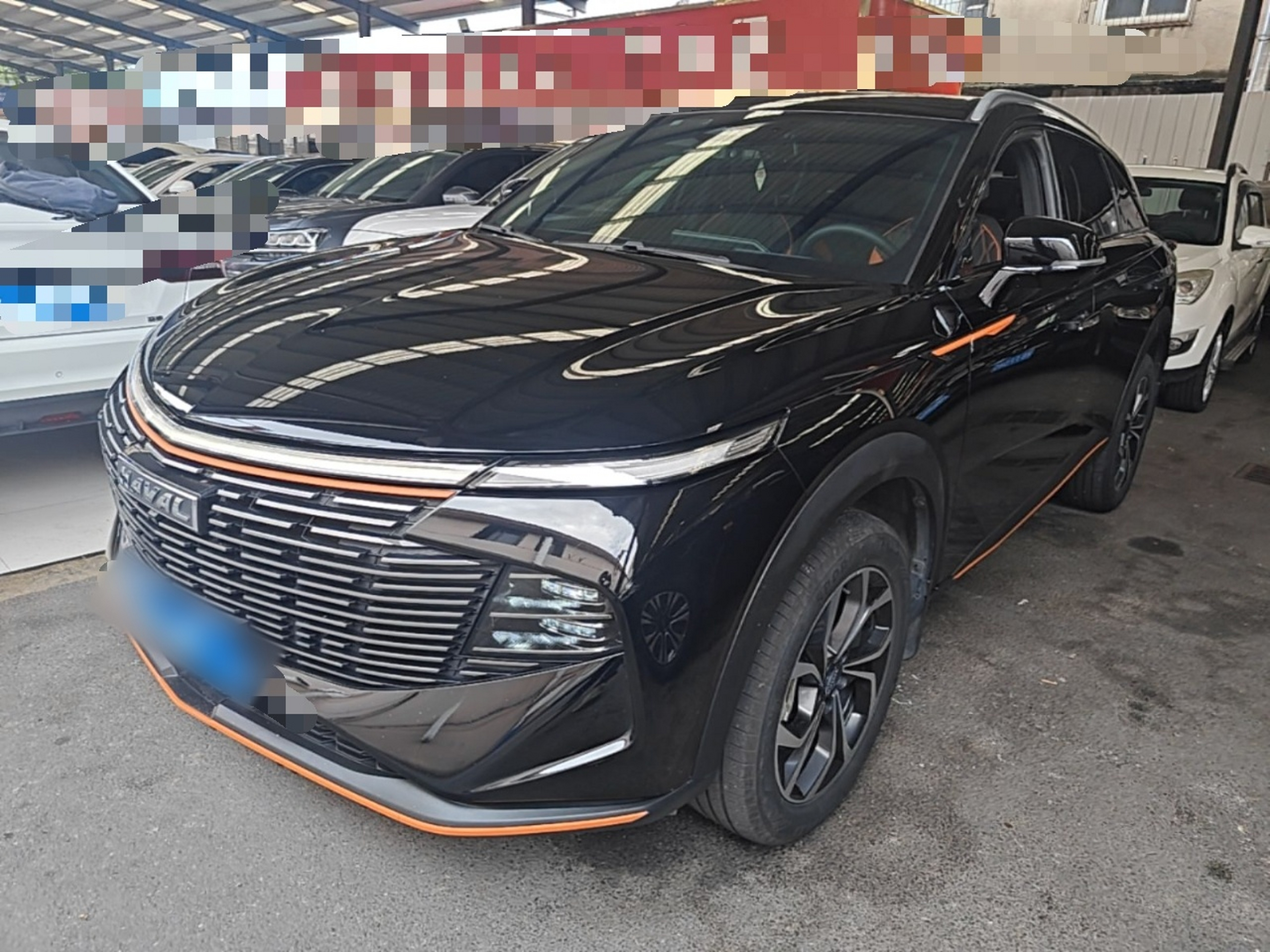 Под передней частью автомобиля
