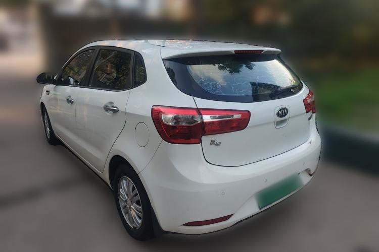 Used Kia K2 2012 Hatchback 1.4L Automatic Cool Edition Rear Left 45 Deg