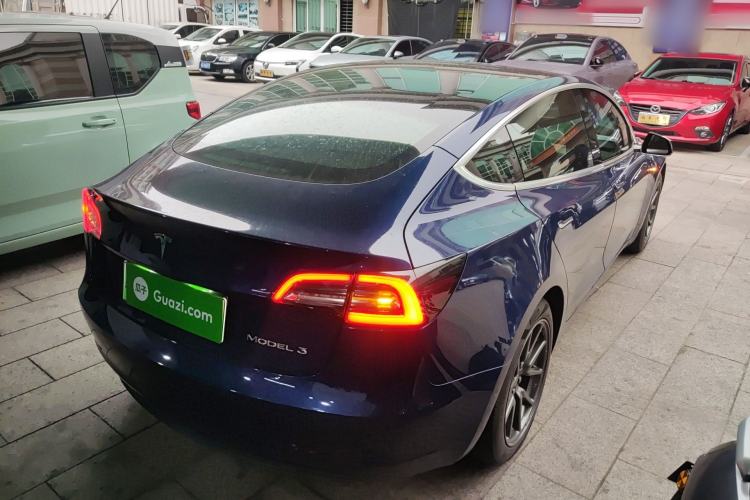Used Tesla Model 3 2020 Standard Range Rear-Wheel Drive Upgraded Version Rear Right 45 Deg