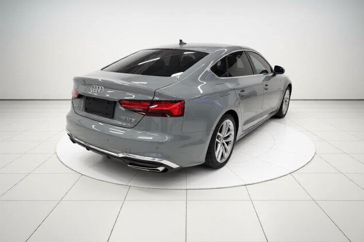 Used Audi A5 2021 Sportback 40 TFSI Fashionable and Dynamic Model Rear Right 45 Deg