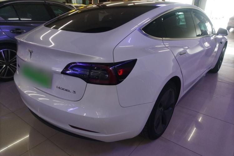 Used Tesla Model 3 2019 Standard Range Rear-Drive Upgraded Version Rear Right 45 Deg