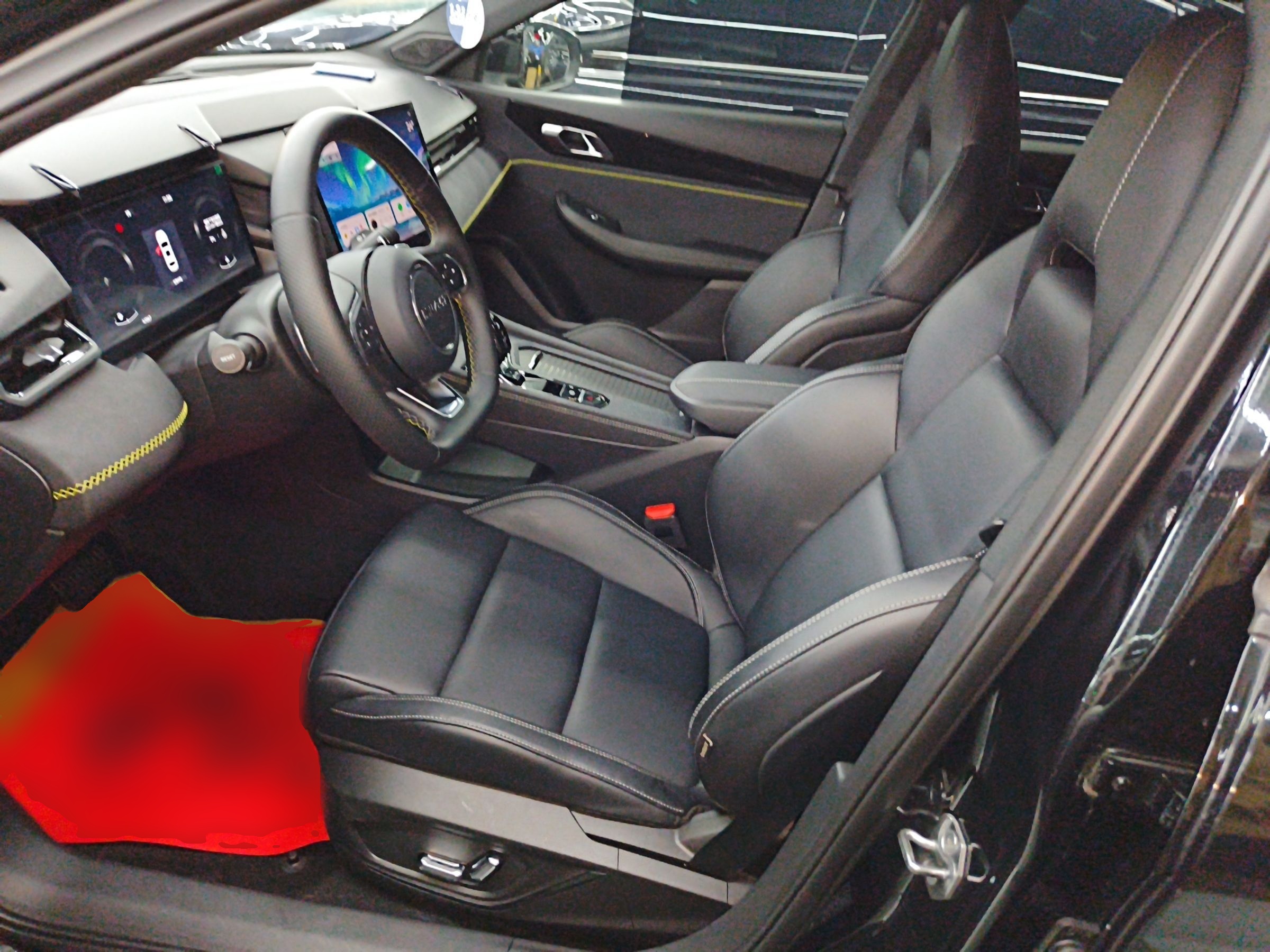 Переднее сиденье в автомобиле