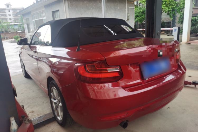 Used BMW 2 Series 2015 218i Convertible Coupe Rear Left 45 Deg