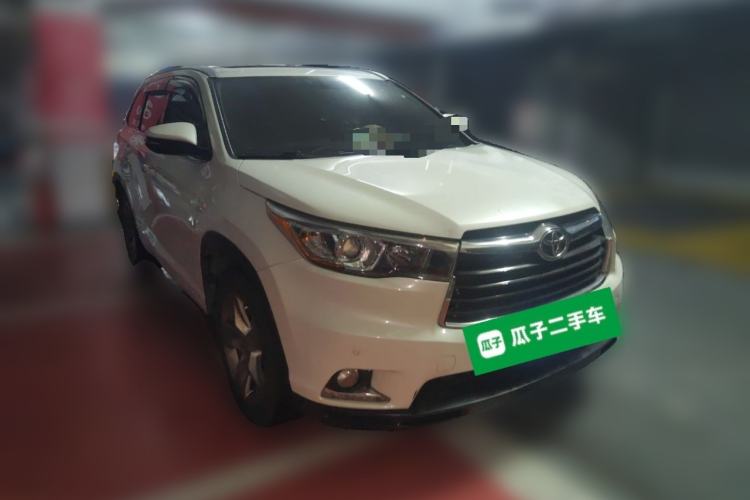 Used Toyota Highlander 2015 2.0T Four-Wheel Drive Luxury Edition 7-Seater Front Right 45 Deg