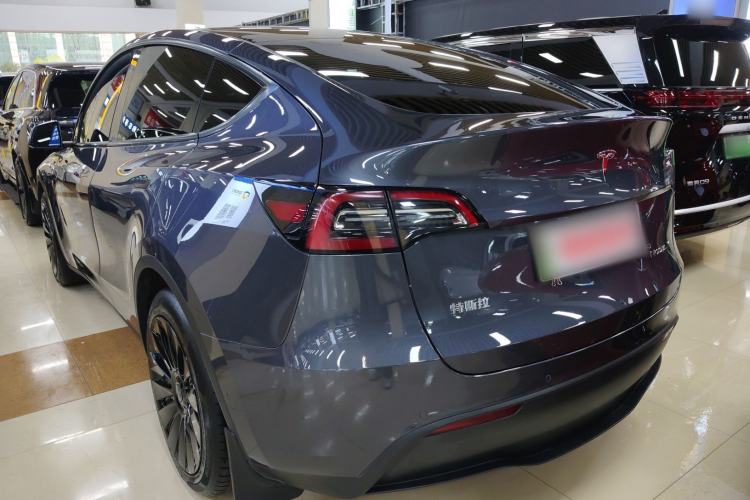 Used Tesla Model Y 2021 Standard Range Rear-Wheel Drive Version Rear Left 45 Deg