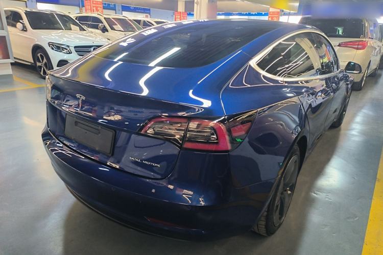 Used Tesla Model 3 2019 Performance High-Performance All-Wheel-Drive Version Rear Right 45 Deg