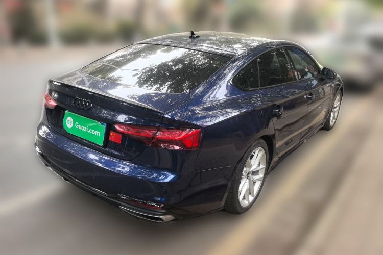 Used Audi A5 2022 Sportback 40 TFSI Fashionable and Dynamic Model Rear Right 45 Deg
