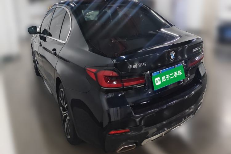 Used BMW 5 Series 2022 Second Facelift 530Li Luxury Version M Sport Package Rear Left 45 Deg