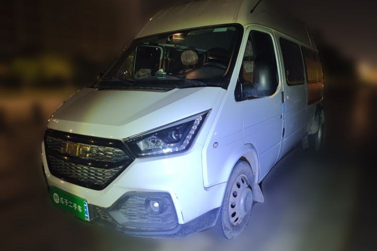 Used JMC Transit 2021 2.8T Space King Standard Version Long Wheelbase Mid-Height Roof Rear Dual Tires – Step 6-Seater Diesel China VI Emission Standard JX493