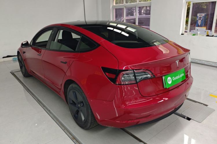 Used Tesla Model 3 2021 Revised Version Standard Range Rear-Wheel Drive Upgraded Edition 3D1 Rear Left 45 Deg