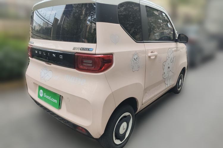 Used Wuling Hongguang MINIEV 2021 Macaron Premium Model – Lithium Iron Phosphate Rear Right 45 Deg