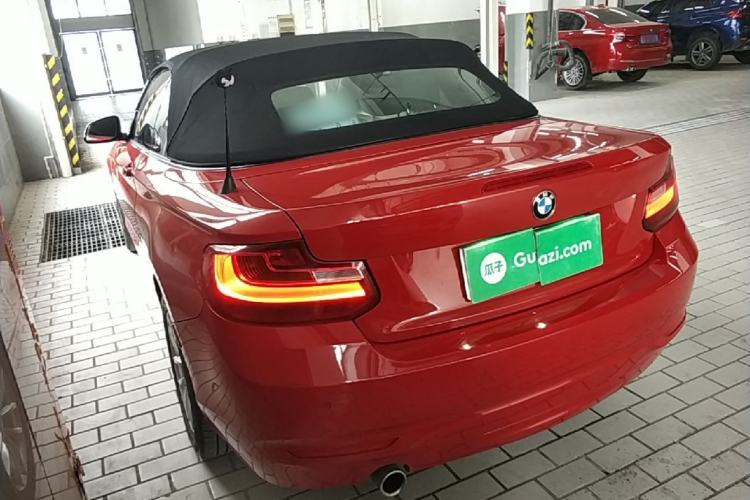 Used BMW 2 Series 2015 218i Convertible Coupe Rear Left 45 Deg