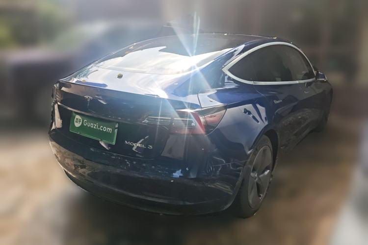 Used Tesla Model 3 2019 Standard Range Rear-Drive Upgraded Version Rear Right 45 Deg