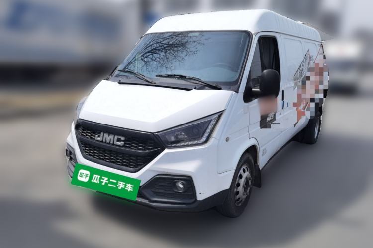 Used JMC Transit 2021 2.8T Space King Taurus Long Wheelbase Mid-Height Roof with Rear Dual Tires 3-Seater Diesel China VI Emission Standard JX493