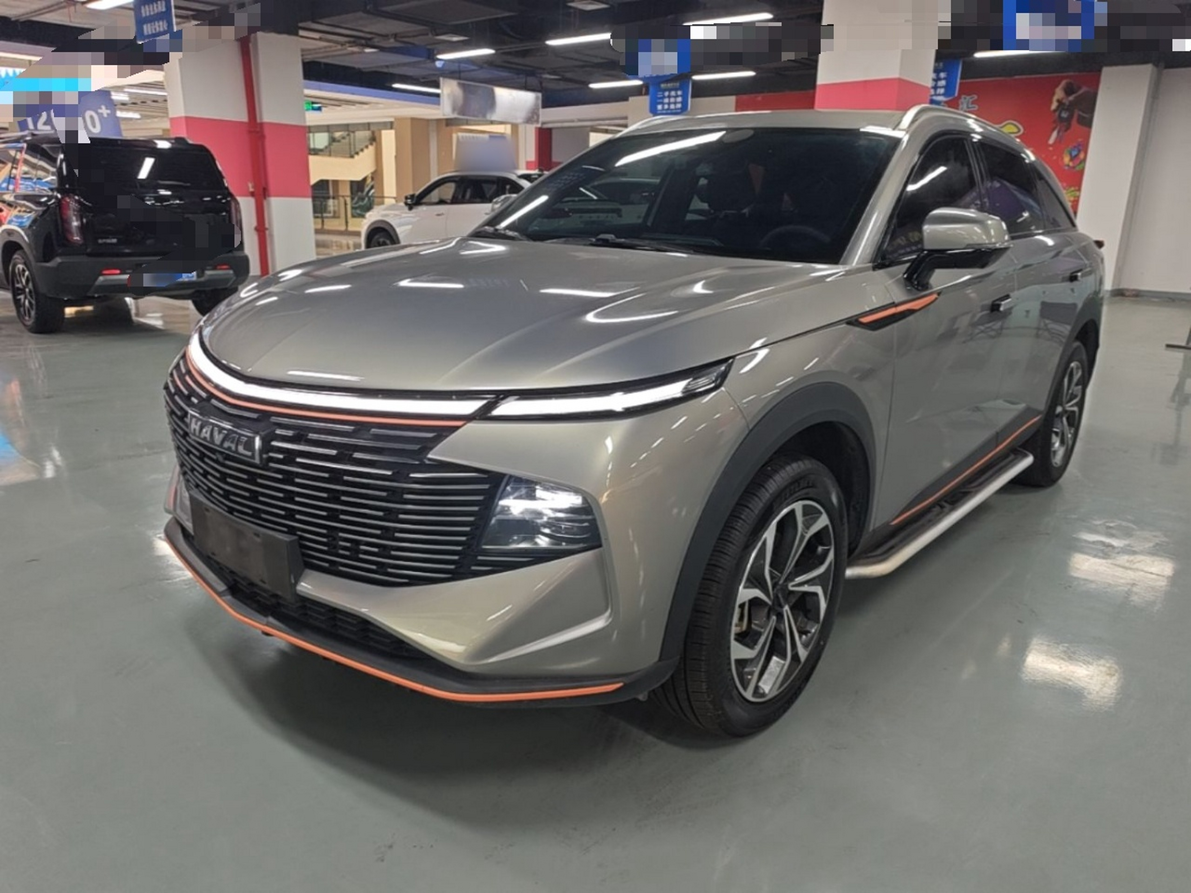 Под передней частью автомобиля