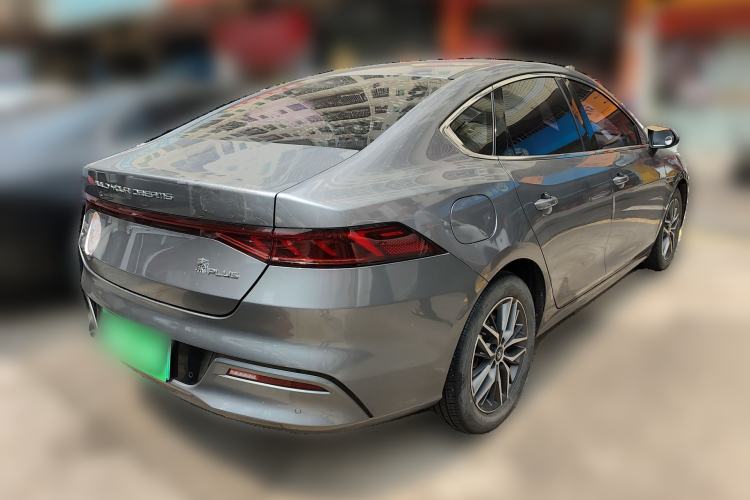 Used BYD Qin PLUS 2021 EV 500KM Luxury Model Rear Right 45 Deg