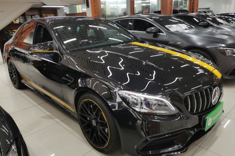 Used Mercedes-Benz C-Class AMG 2021 AMG C 63 Night Edition Front Right 45 Deg