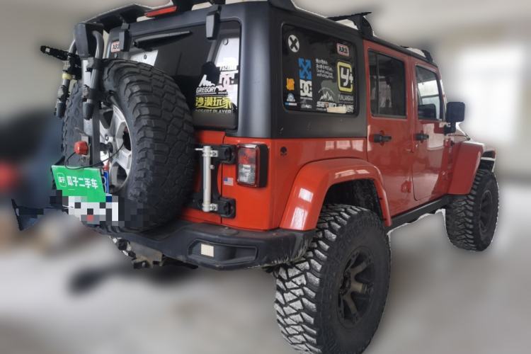 Used Jeep Wrangler 2017 3.0L Sahara Four-Door Comfort Edition Rear Right 45 Deg