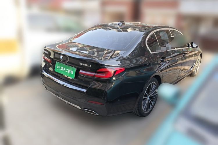 Used BMW 5 Series 2021 530Li Leading Model M Sport Package Rear Right 45 Deg