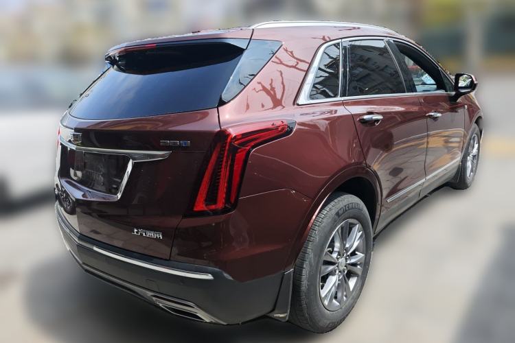 Used Cadillac XT5 2021 2.0T Four-Wheel Drive Luxury Version Rear Right 45 Deg
