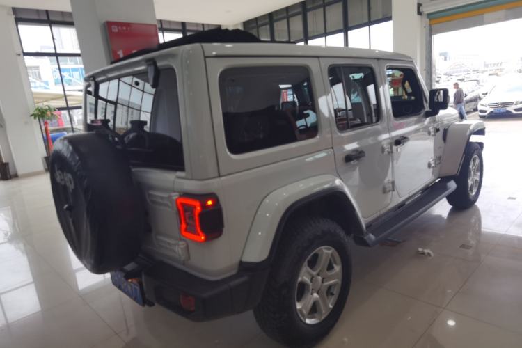 Used Jeep Wrangler 2019 2.0T Sahara Four-Door Electric Convertible China VI Emission Standard Rear Right 45 Deg