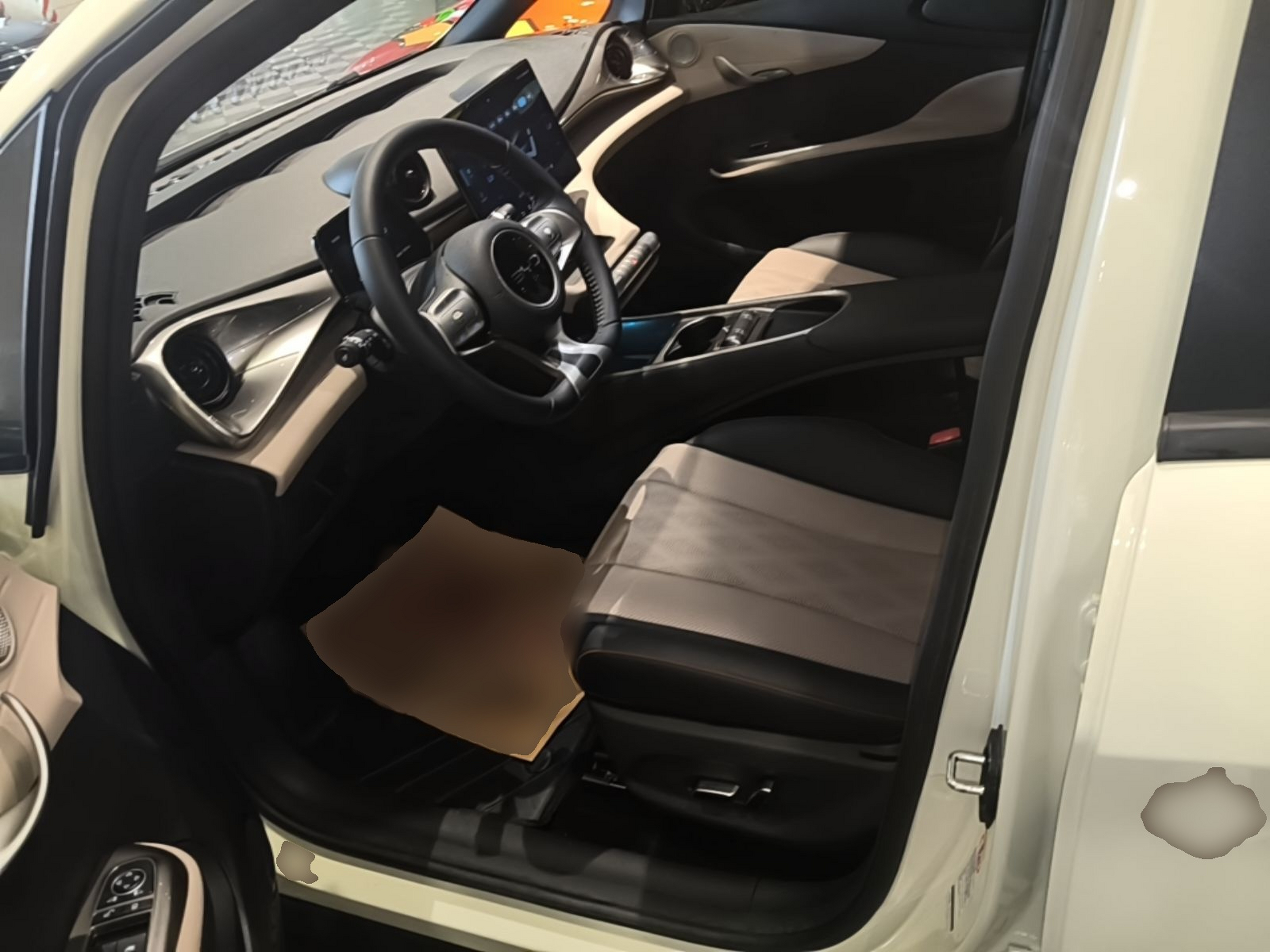 Vordere Reihe im Auto