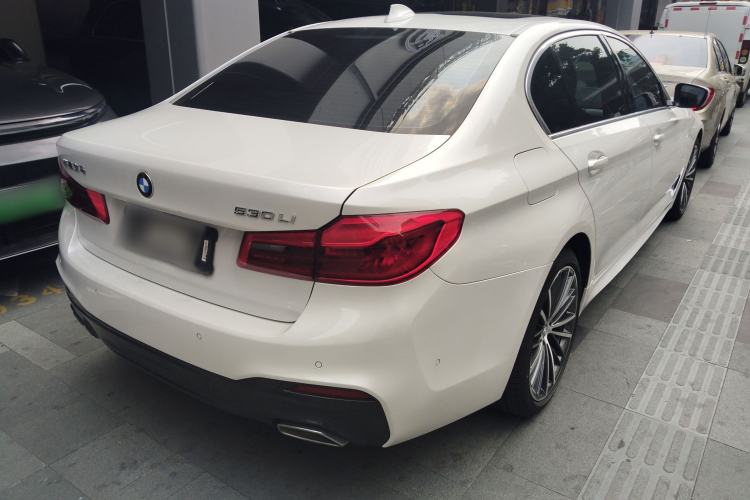Used BMW 5 Series 2020 530Li Leading Model M Sport Package Rear Right 45 Deg