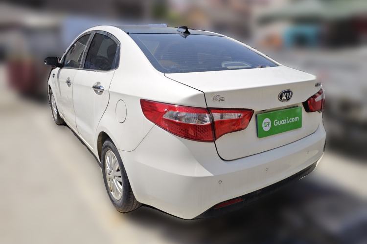 Used Kia K2 2012 Sedan 1.4L MT GLS Commemorative Edition Rear Left 45 Deg