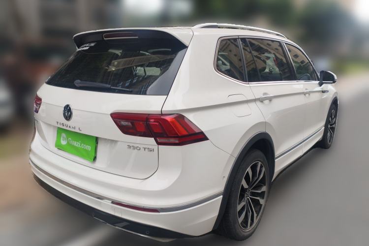 Used Volkswagen Tiguan L 2021 330TSI Automatic Two-Wheel Drive R-Line Enhanced Edition Rear Right 45 Deg