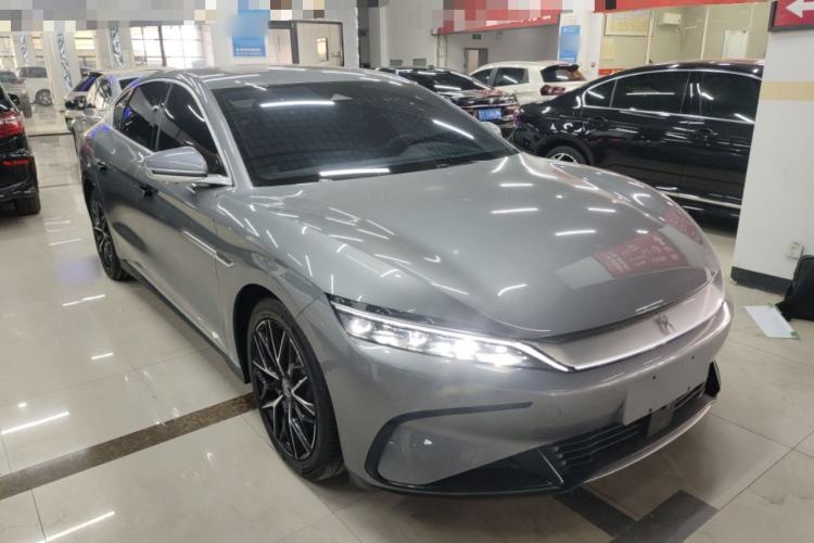 Used BYD Han 2022 EV Genesis Edition 610KM All-Wheel Drive Premium Model Front Right 45 Deg