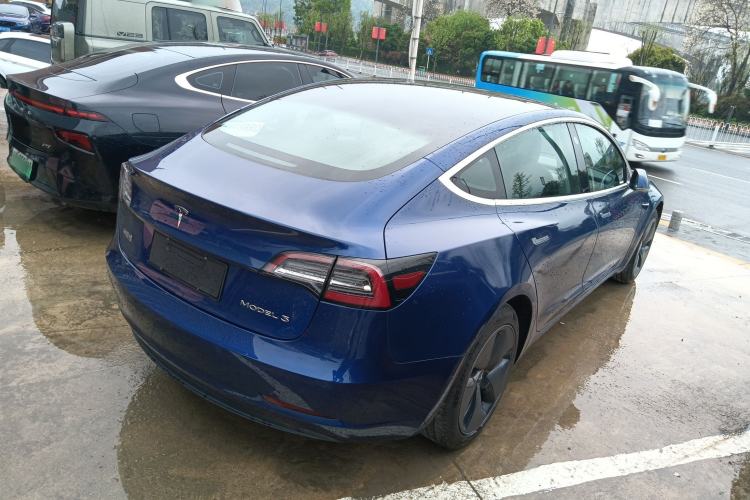 Used Tesla Model 3 2019 Standard Range Rear-Drive Upgraded Version Rear Right 45 Deg