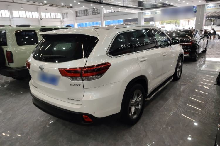 Used Toyota Highlander 2018 2.0T Four-Wheel Drive Prestige Version 7 Seats China V Emission Standard Rear Right 45 Deg