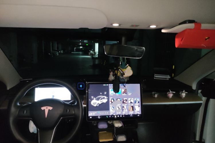 Used Tesla Model Y 2021 Standard Range Rear-Wheel Drive Version Center Console