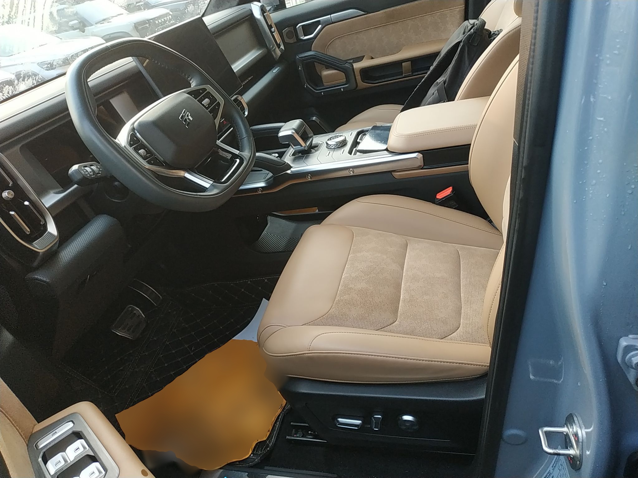 Переднее сиденье в автомобиле