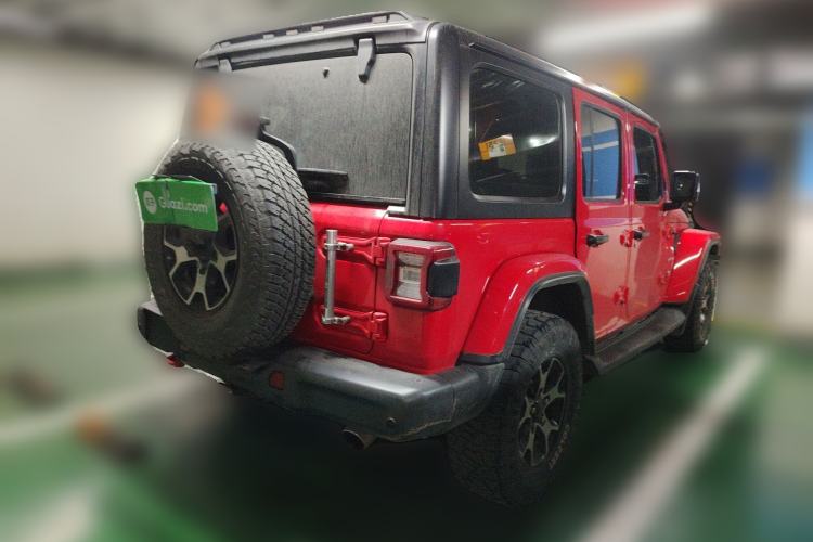 Used Jeep Wrangler 2018 2.0T Sahara Four-Door Edition Rear Right 45 Deg