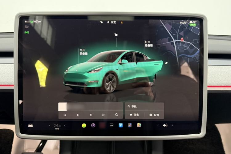 Used Tesla Model Y 2024 Rear-Wheel-Drive Version Audio And AC Panel