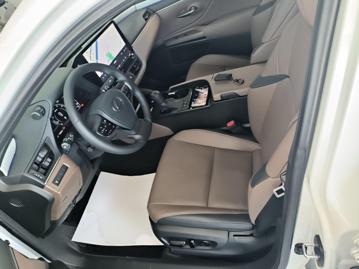Vordere Reihe im Auto