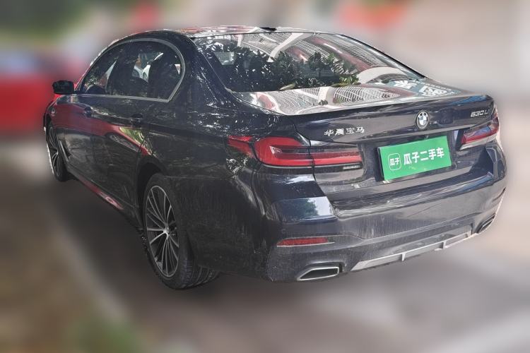 Used BMW 5 Series 2022 Second Facelift 530Li Leading Edition M Sport Package Rear Left 45 Deg