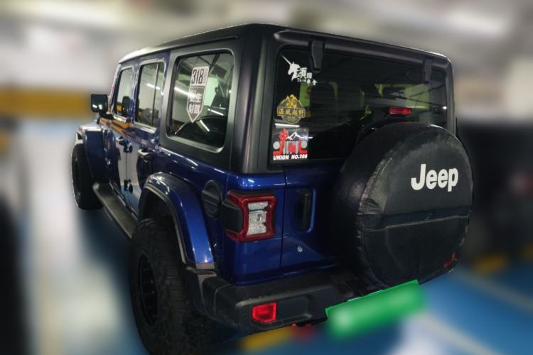 Used Jeep Wrangler 2018 2.0T Sahara Four-Door Edition Rear Left 45 Deg