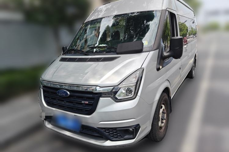 Used Ford Transit Custom 2021 2.2T Automatic Logistics Vehicle Pro Long Wheelbase 7 Seats Mid-Roof China VI Standard
