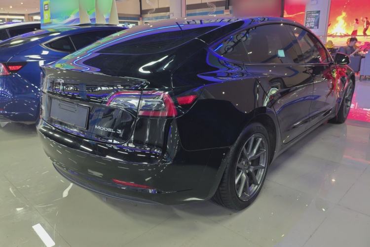 Used Tesla Model 3 2021 Standard Range Rear-Drive Upgraded Version Rear Right 45 Deg